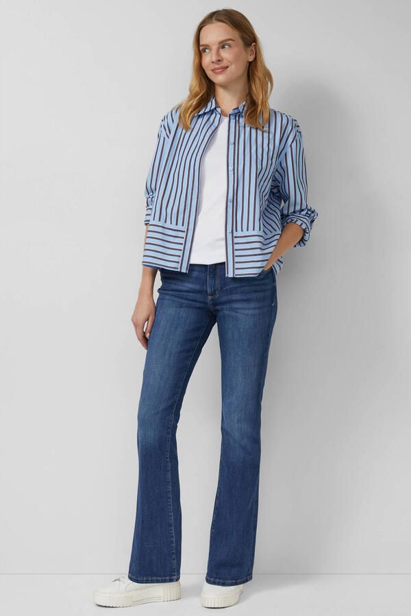 S.Oliver high waist bootcut jeans dark blue denim