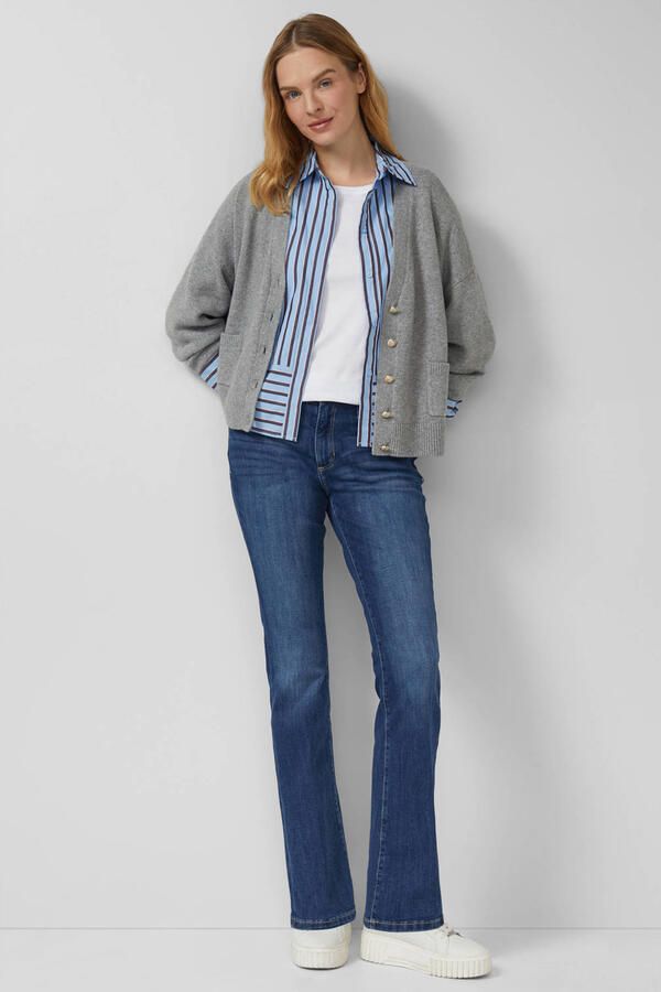 S.Oliver high waist bootcut jeans dark blue denim - Foto 2