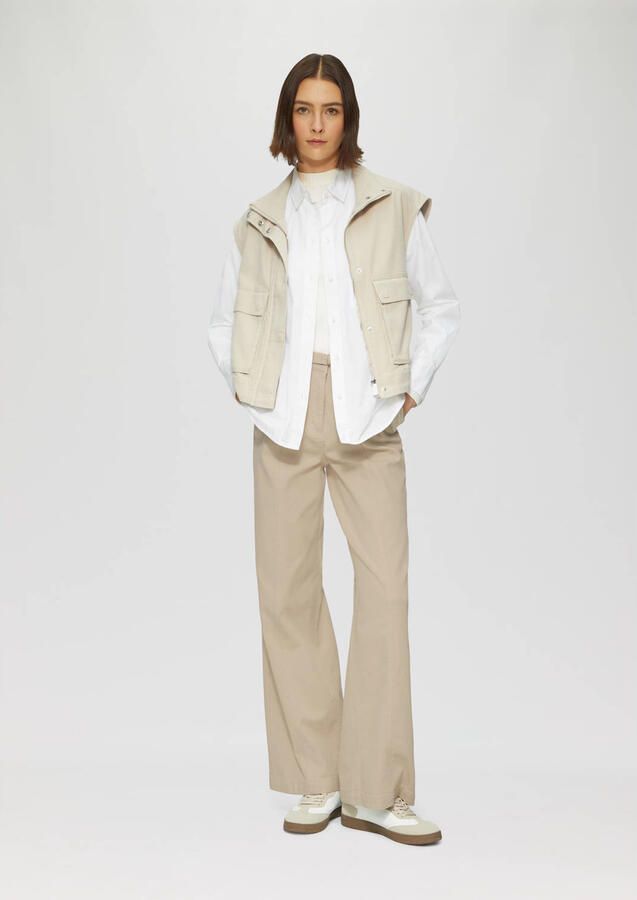 S.Oliver high waist wide leg jeans beige - Foto 2