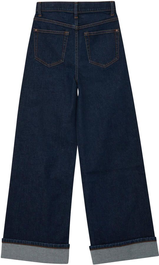 S.Oliver high waist wide leg jeans dark blue denim
