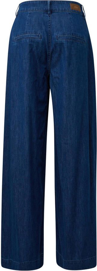 S.Oliver high waist wide leg jeans dark blue denim