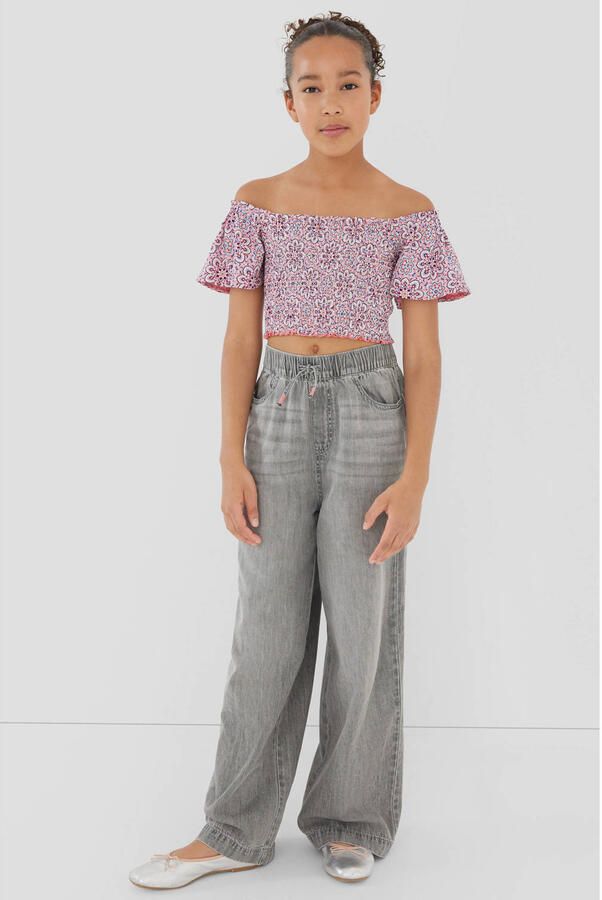 S.Oliver high waist wide leg jeans grey denim - Foto 2
