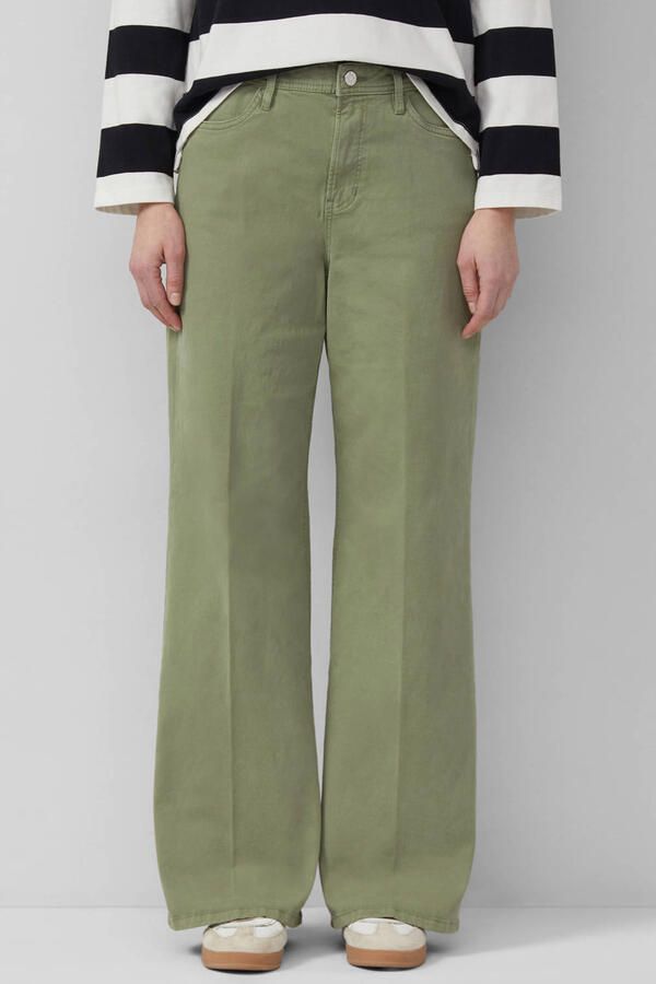 S.Oliver high waist wide leg jeans kaki