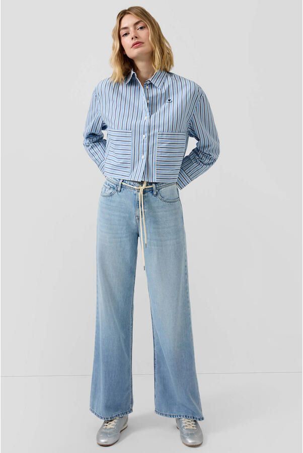 S.Oliver high waist wide leg jeans light blue denim