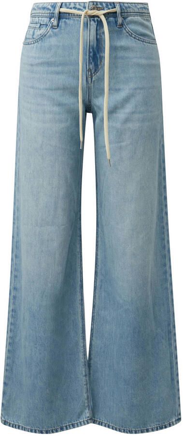 S.Oliver high waist wide leg jeans light blue denim - Foto 3