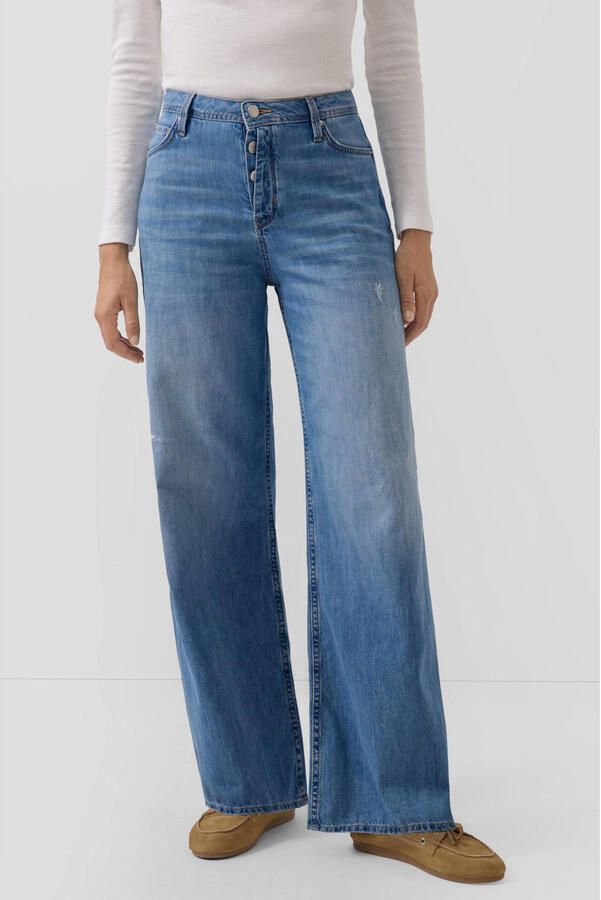 S.Oliver high waist wide leg jeans light blue denim