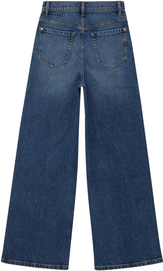 S.Oliver high waist wide leg jeans medium blue denim - Foto 3