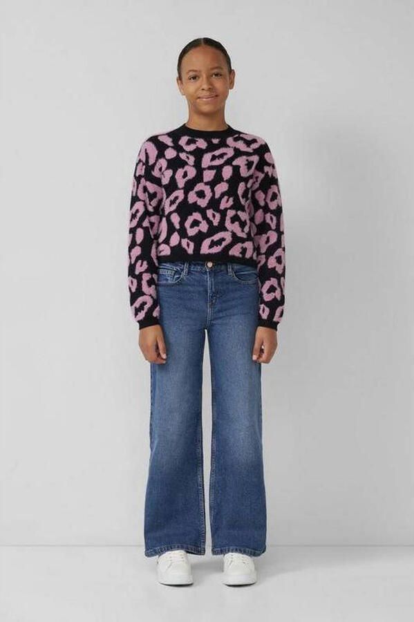 S.Oliver high waist wide leg jeans medium blue denim - Foto 2