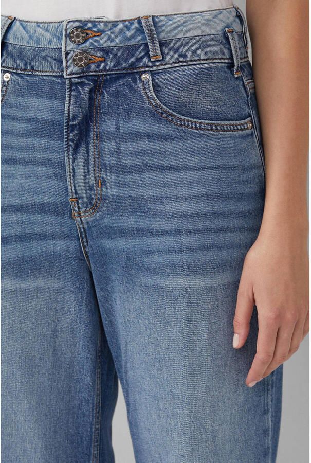 S.Oliver RED LABEL Wide leg jeans van katoenmix model SURI'