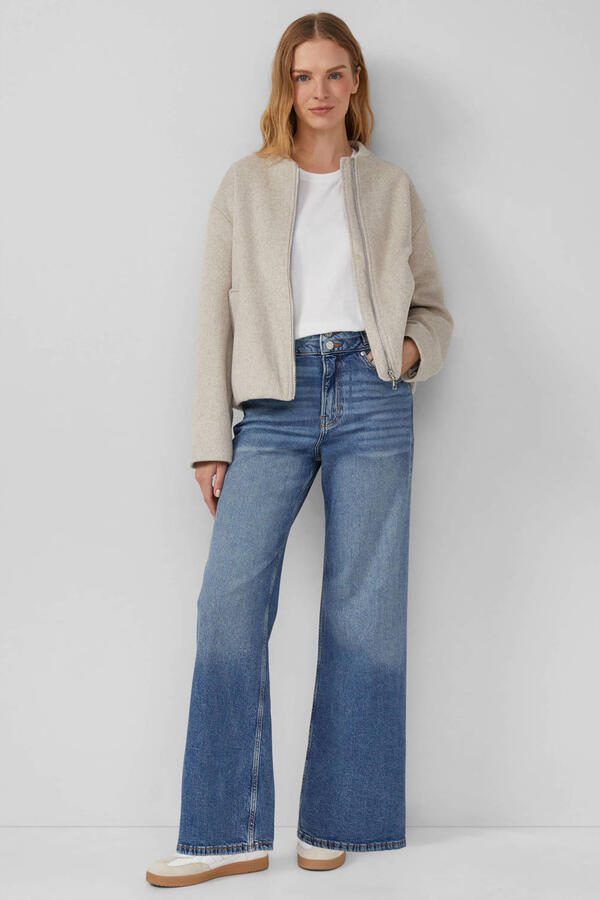 S.Oliver RED LABEL Wide leg jeans van katoenmix model SURI' - Foto 2