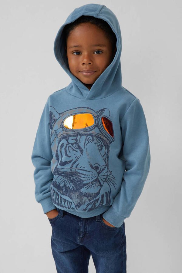 S.Oliver RED LABEL Regular fit hoodie van katoenmix - Foto 2