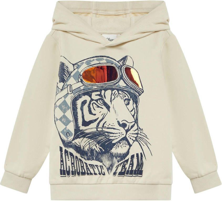 S.Oliver RED LABEL Regular fit hoodie van katoenmix - Foto 4