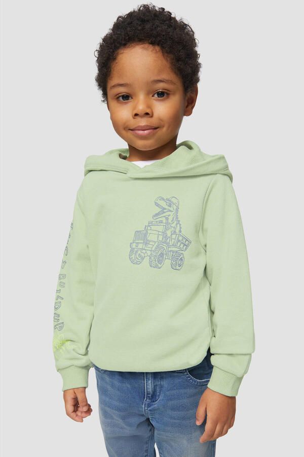 S.Oliver RED LABEL Regular fit sweatshirt van katoenmix met print aan de voor- en achterkant - Foto 2