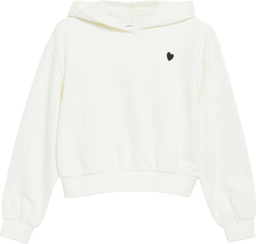 S.Oliver hoodie met backprint wit