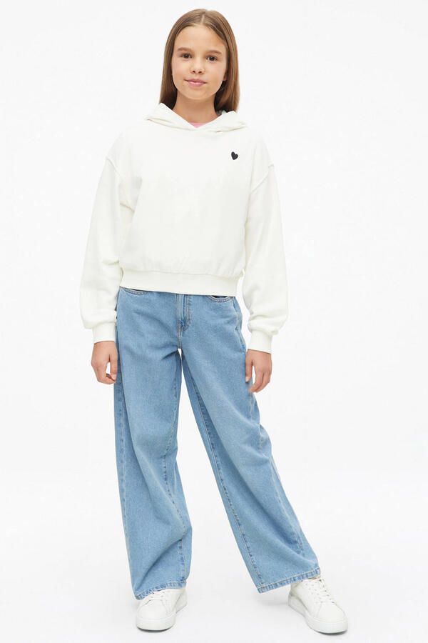S.Oliver hoodie met backprint wit