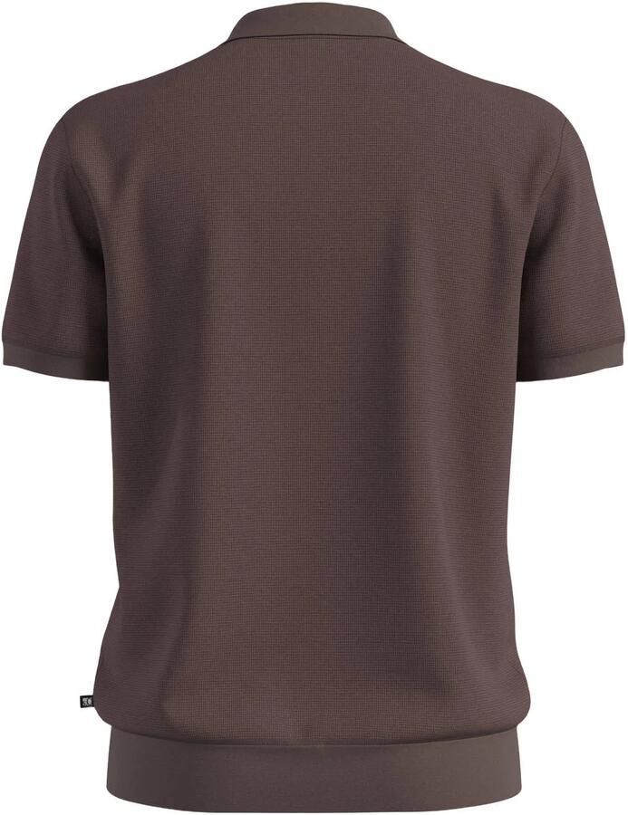 S.Oliver regular fit polo donkerbruin