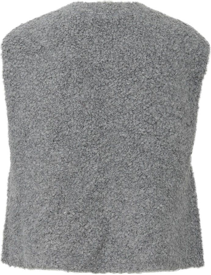 S.Oliver gilet met wol grijs