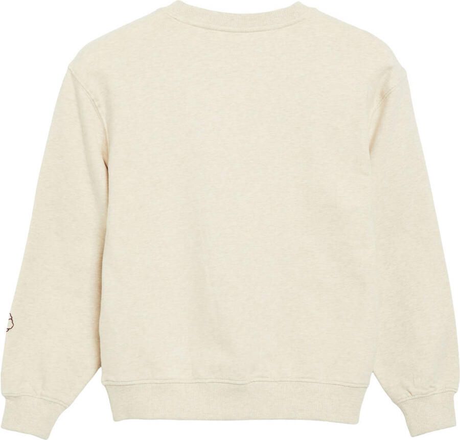 S.Oliver sweater met tekst beige