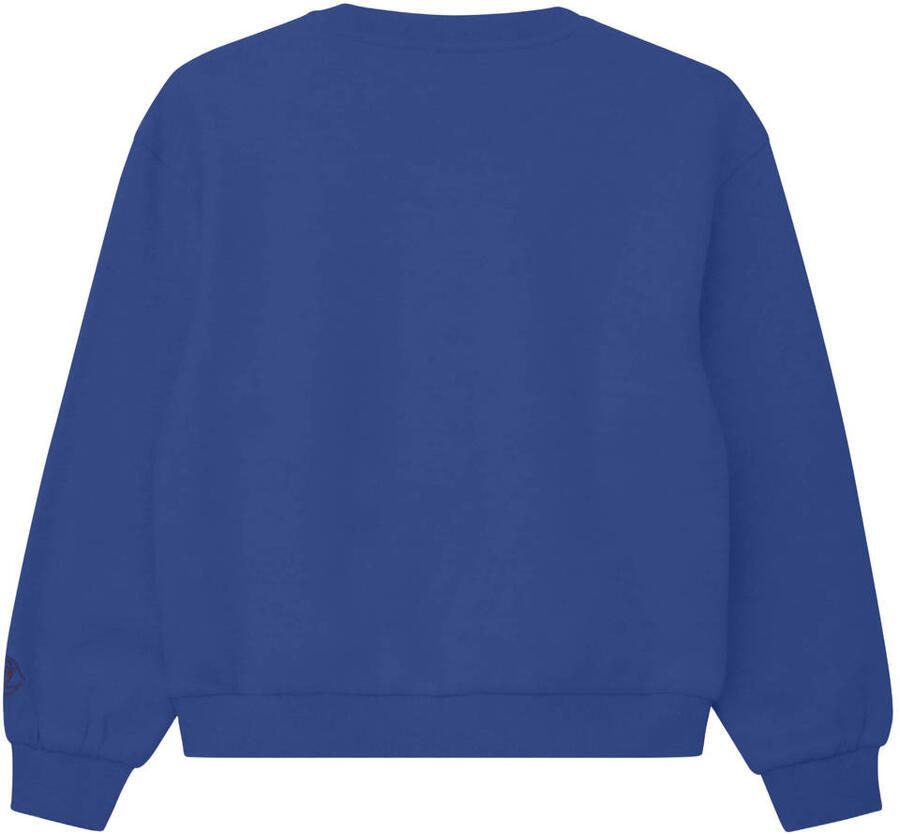 S.Oliver sweater met tekst blauw