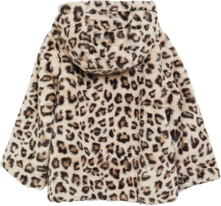 S.Oliver imitatiebont faux fur winterjas met panterprint beige - Foto 2
