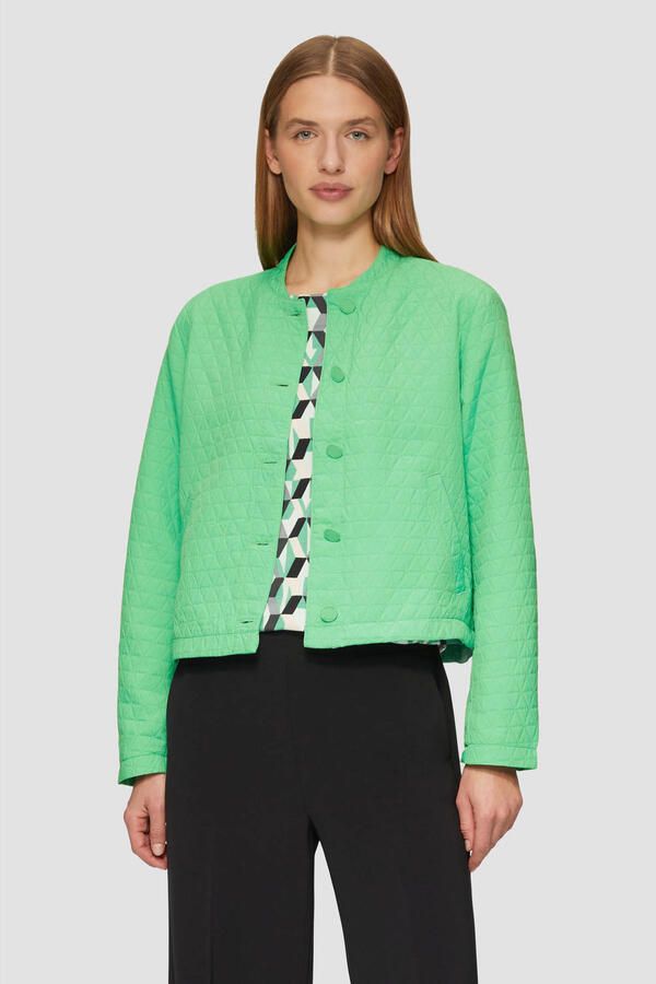 S.Oliver Stijlvolle Blouson Jas met Opstaande Kraag Green Dames - Foto 2