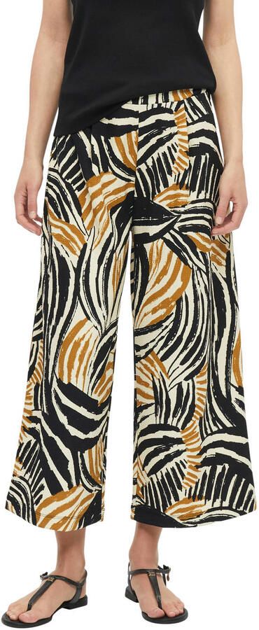 S.Oliver jersey straight high waist casual broek beige