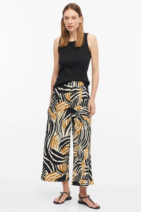 S.Oliver jersey straight high waist casual broek beige - Foto 2