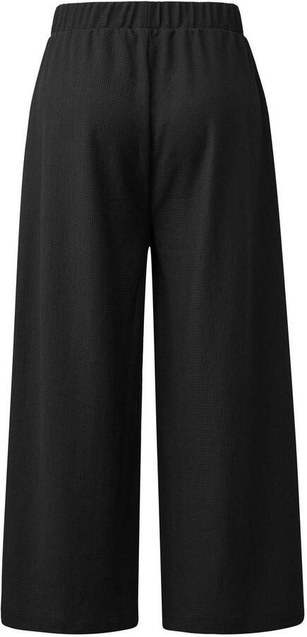 S.Oliver jersey straight high waist casual broek zwart - Foto 3