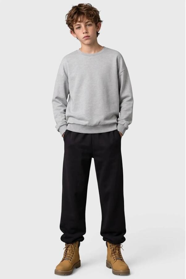 S.Oliver joggingbroek zwart Jongens Sweat Effen