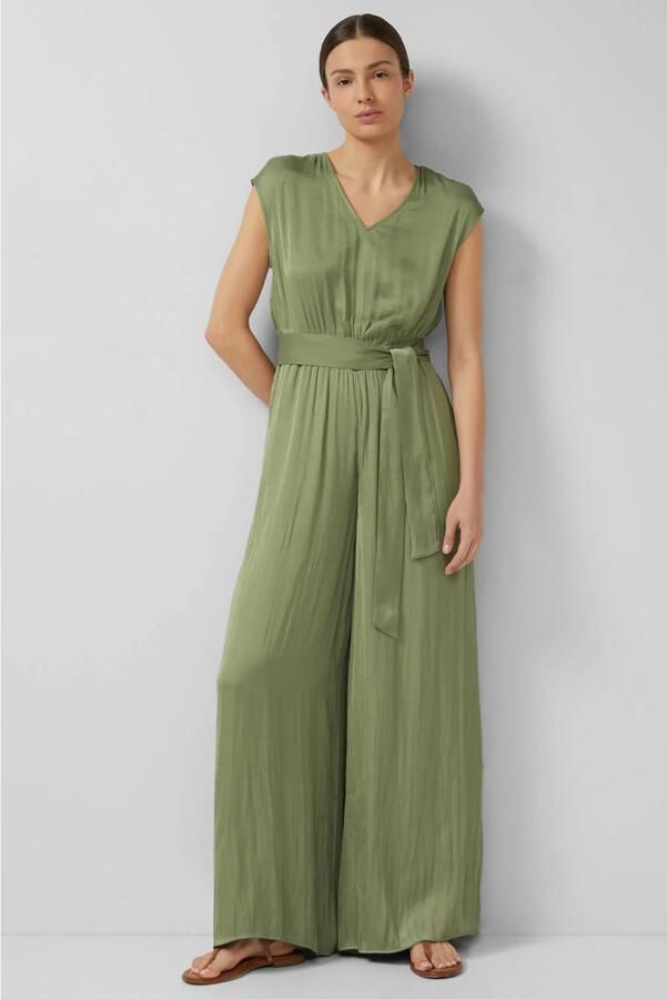 S.Oliver RED LABEL regular fit jumpsuit met tailleriem om te strikken