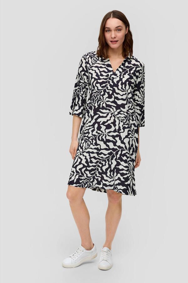 S.Oliver RED LABEL Knielange jurk met tuniekkraag