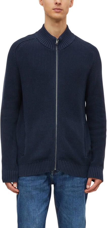 S.Oliver katoenen gebreid vest blauwzwart