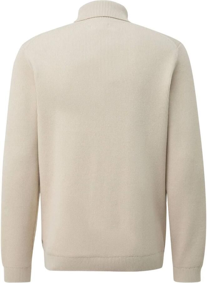 S.Oliver katoenen regular fit coltrui beige - Foto 2