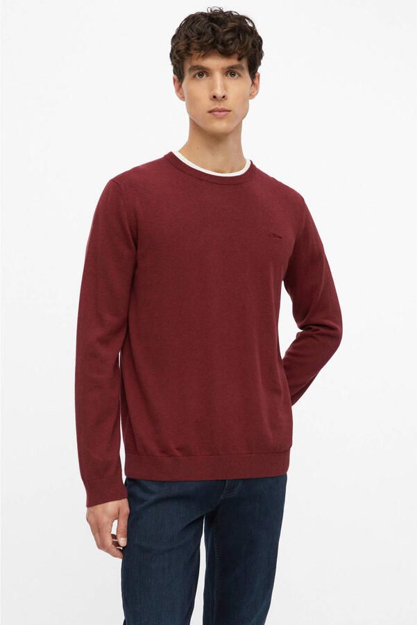 S.Oliver RED LABEL regular fit pullover van puur katoen