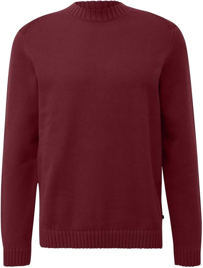 S.Oliver katoenen regular fit gebreide trui rood