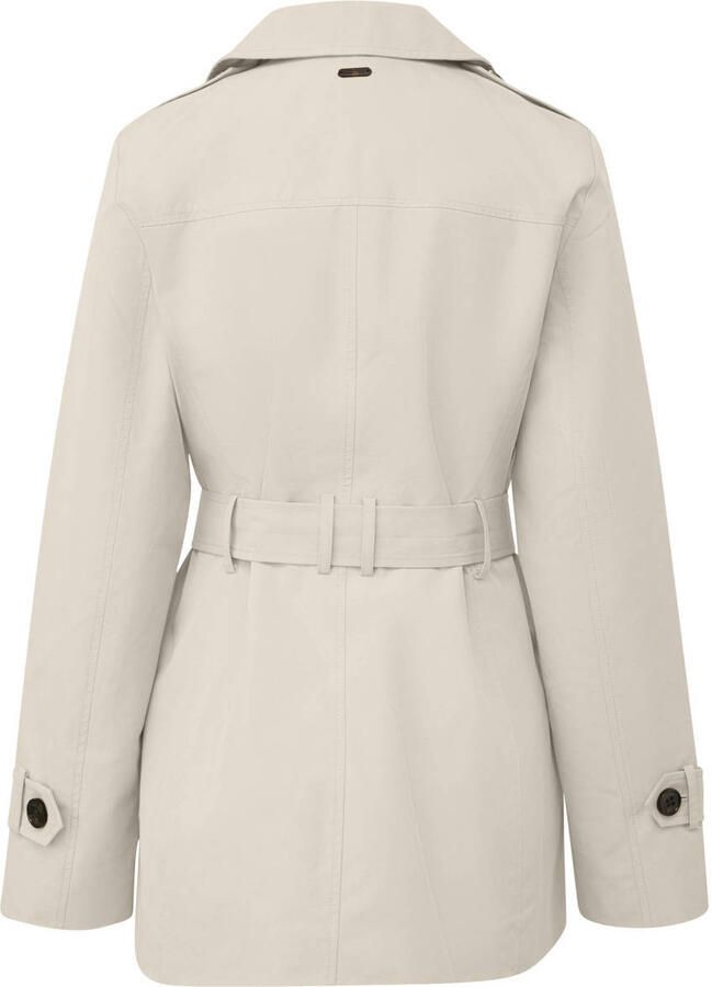 S.Oliver katoenen trenchcoat ecru - Foto 2