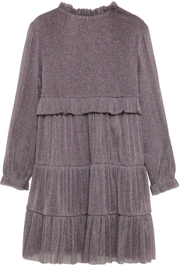 S.Oliver RED LABEL Loose fit mesh jurk met effectgaren en ondoorzichtige onderjurk - Foto 2