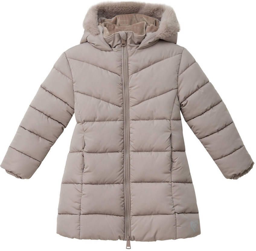 S.Oliver RED LABEL Regular fit gewatteerde lange jas met voering van teddypluche - Foto 2