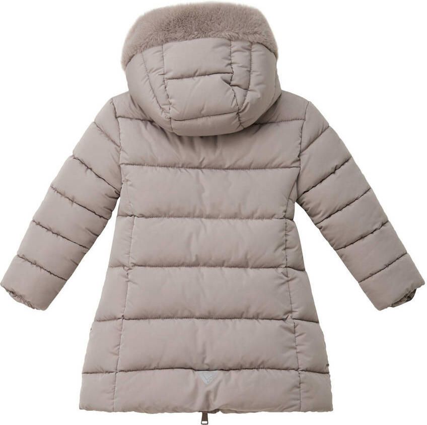 S.Oliver RED LABEL Regular fit gewatteerde lange jas met voering van teddypluche