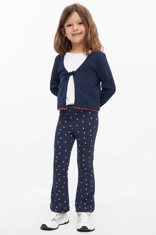 S.Oliver legging met stippen en glitters donkerblauw - Foto 2