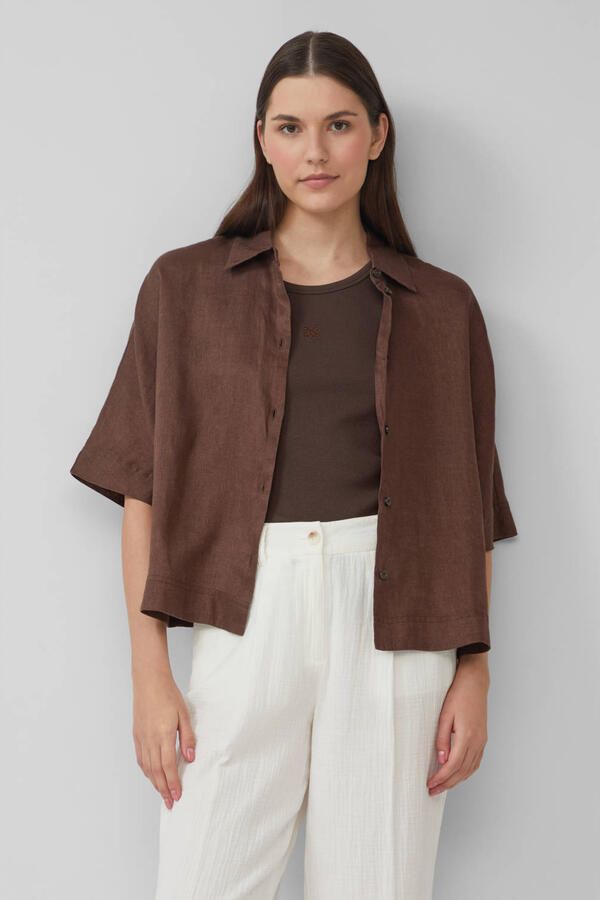 S.Oliver Overhemdblouse met knoopsluiting en blousekraag