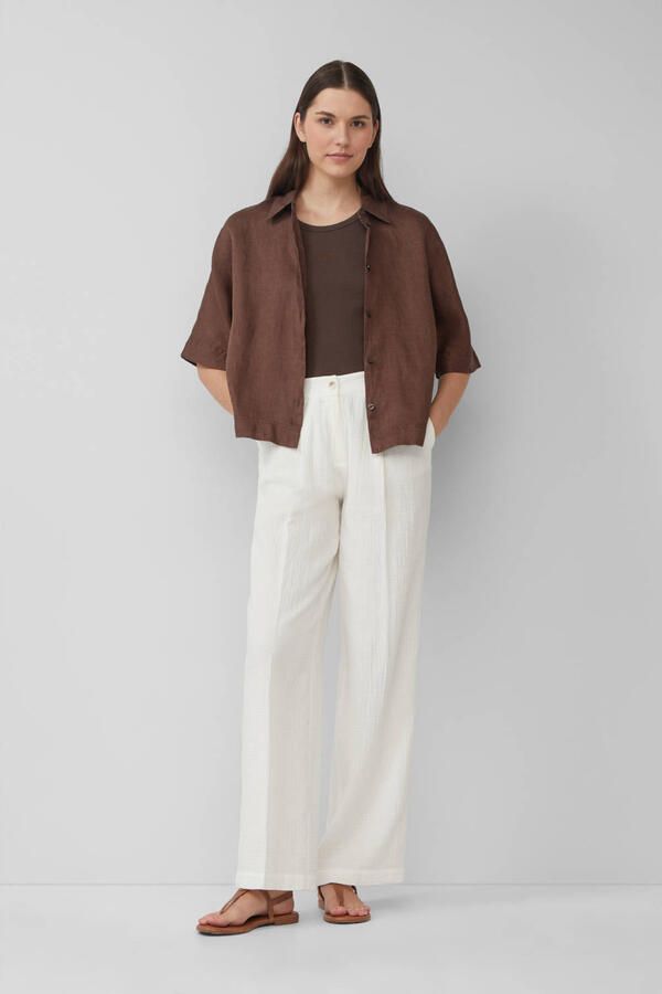 S.Oliver Overhemdblouse met knoopsluiting en blousekraag - Foto 2