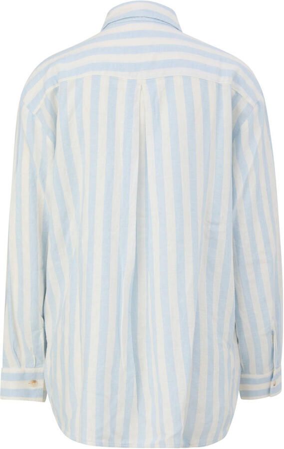 S.Oliver linnen blouse lichtblauw