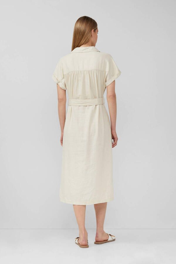 S.Oliver RED LABEL Relaxed fit overhemdjurk van linnenmix - Foto 2