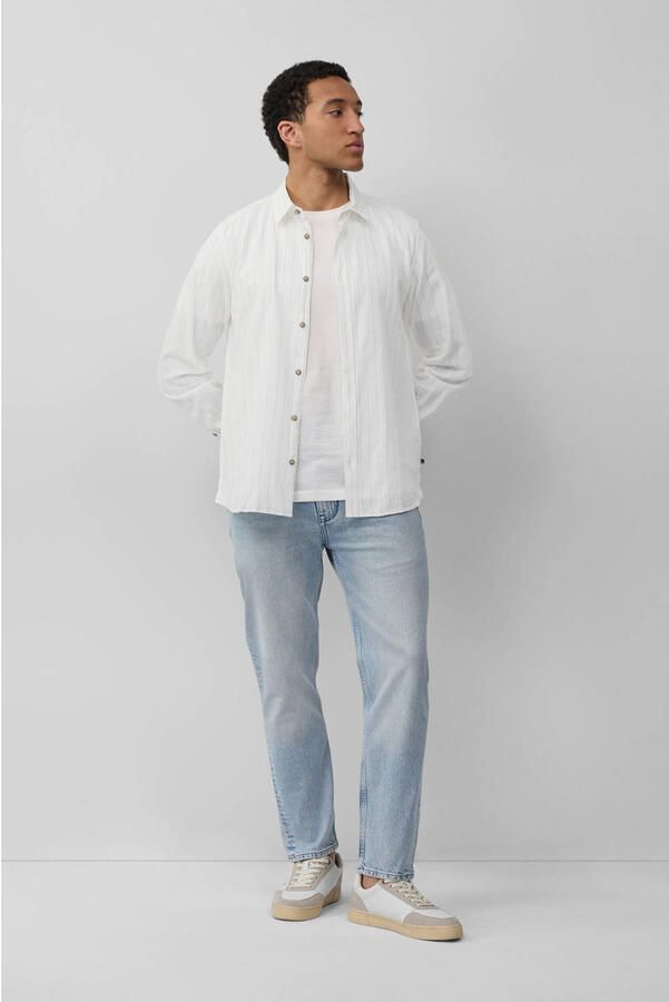 S.Oliver RED LABEL Regular fit vrijetijdsoverhemd van een mix van linnen en katoen