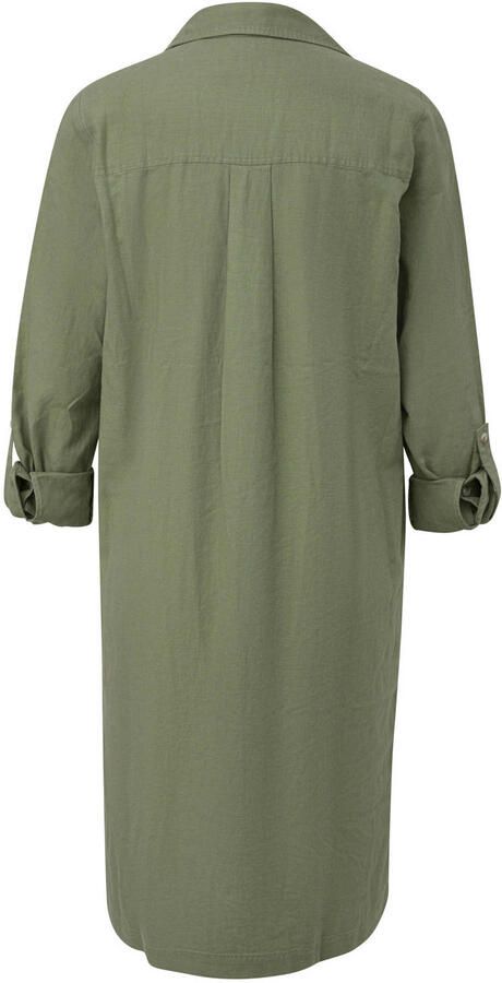 S.Oliver RED LABEL Casual jurk met een losjes vallende pasvorm van een linnen-viscosemix - Foto 2