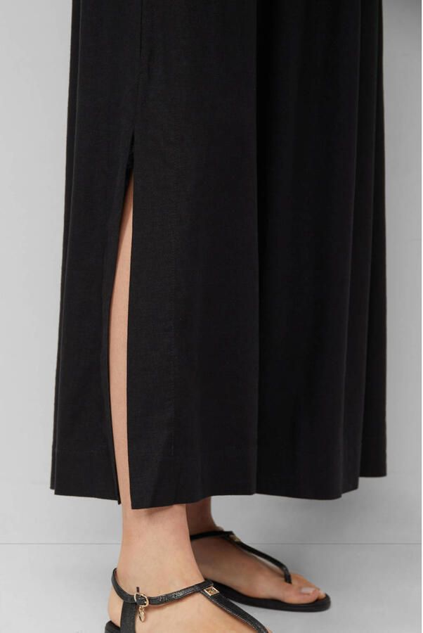 S.Oliver linnen midi rok zwart - Foto 2