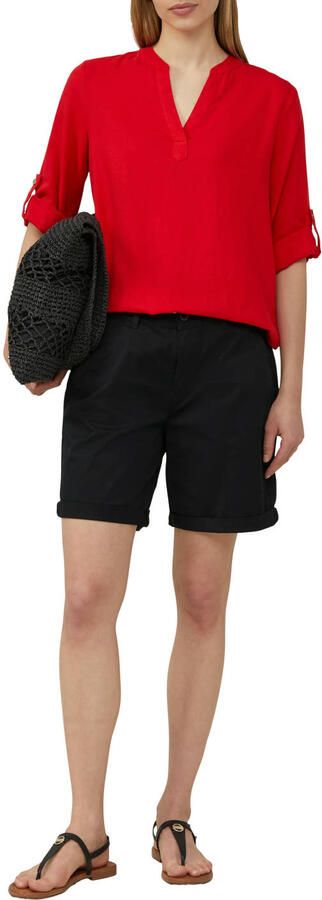 S.Oliver RED LABEL Regular fit blousetop van mix van linnen en viscose