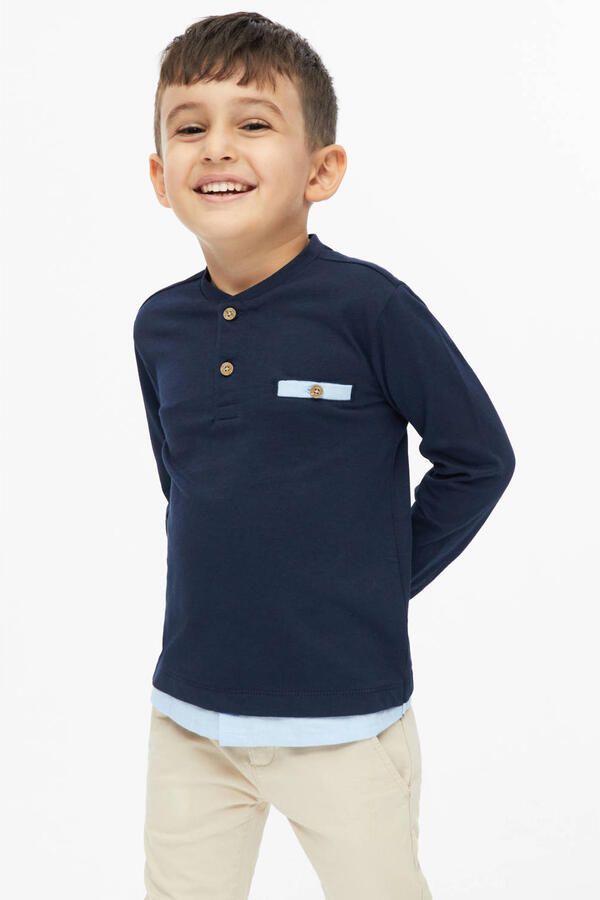 S.Oliver longsleeve donkerblauw