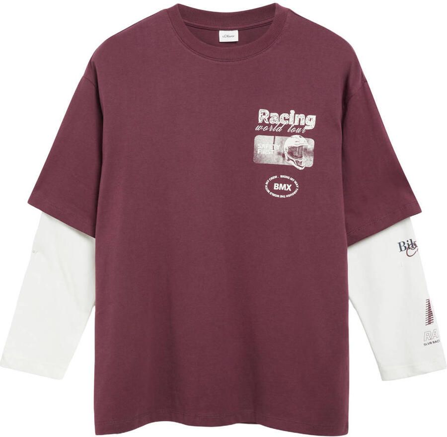 S.Oliver longsleeve donkerrood